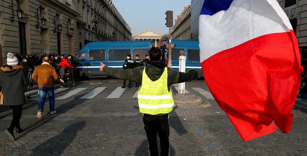 France: journee test avec la manifestation des gilets jaunes