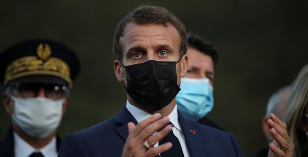 Macron dans les alpes-maritimes a la rencontre des sinistres