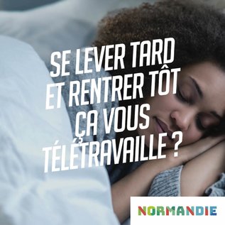 Un des visuels de la campagne de promotion de Normandie Attractivité