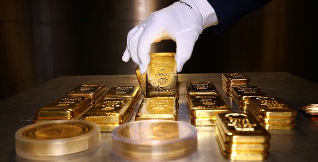 Lingots d'or, pièces en or, métal précieux, valeur refuge