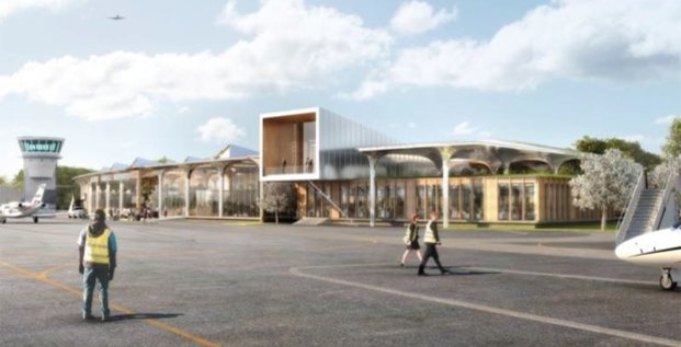 Le nouveau terminal de l'aéroport de Deauville
