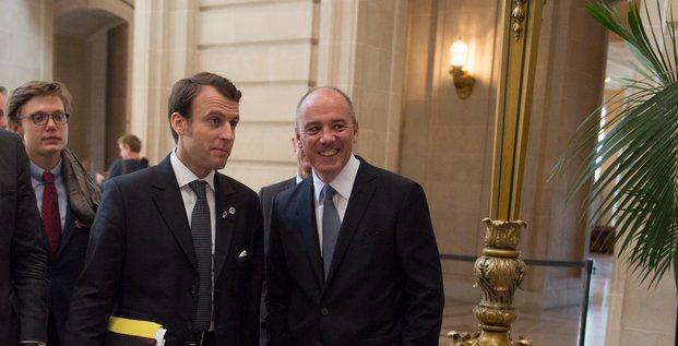 Emmanuel Macron et Stéphane Richard