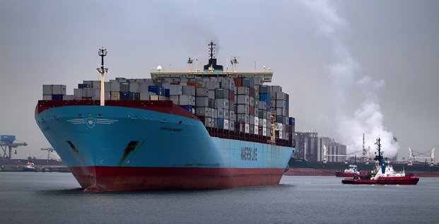 Rotterdam, port, ville portuaire, cargo, porte-conteneurs, supermax, Carsten Maersk,