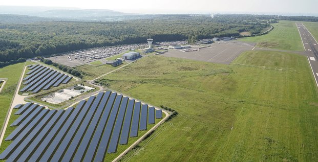 centrale solaire aéroport Deauville EDF