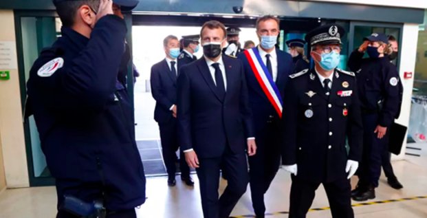 Emmanuel Macron en visite à Montpellier le 19 avril 2021