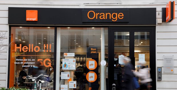 File photo: french telecoms operator orange store in paris