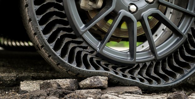 pneu increvable, Uptis, Michelin, GM, General Motors