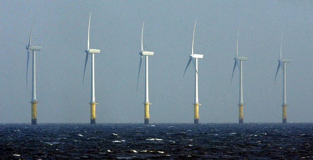 éoliennes, mer Irlande