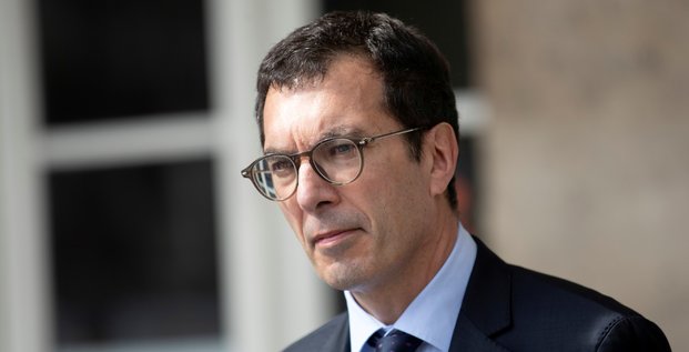 Jean-Pierre Farandou, PDG de la SNCF, à la gare de l'Est à Paris, le 10 mai 2020