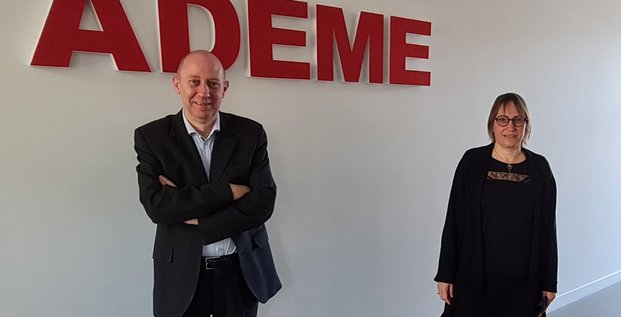 de gauche à droite : Jean-Luc Saublet, directeur délégué de l’Ademe BFC et Blandine Aubert, directrice régionale de l’Ademe.