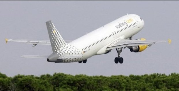 Un avion de la compagnie Vueling, en 2007 à Barcelone.