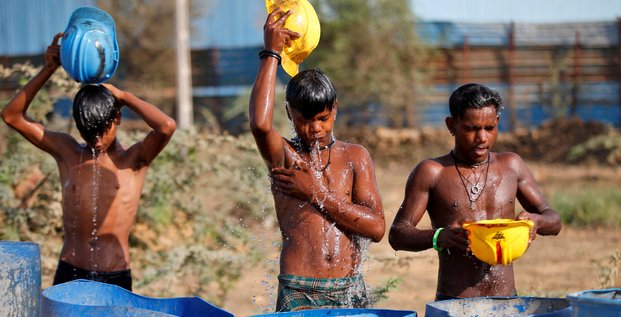 Records de chaleur en inde pour un mois d'avril