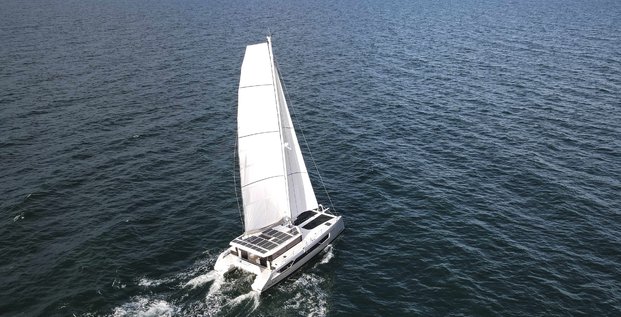 Au printemps, l'entreprise catalane Windelo a présenté le deuxième modèle de sa gamme, un catamaran de 54 pieds, de conception écologique.