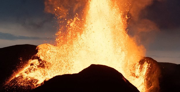 Nouvelle eruption volcanique dans le sud-ouest de l'islande