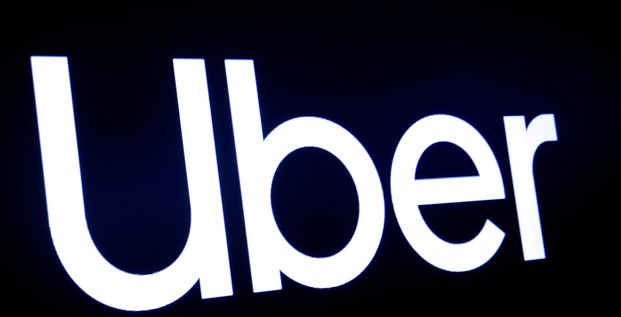 Photo d'archives du logo de la societe uber technologies a la bourse de new york