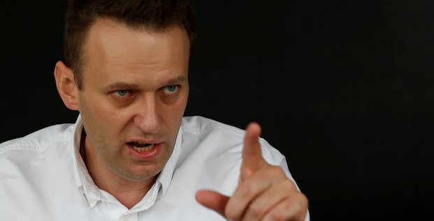 Alexei navalny, leader de l'opposition russe, s'exprime lors d'une interview avec reuters