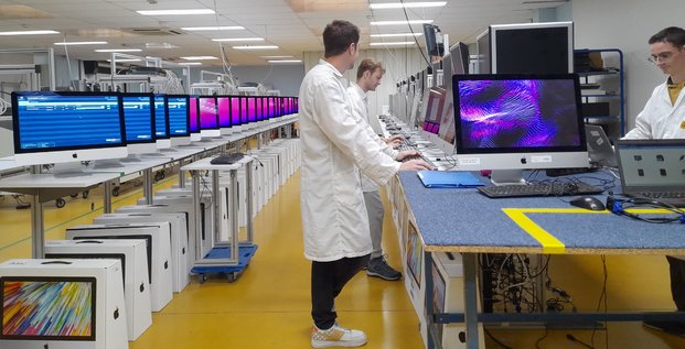 Dans son usine de Saint-Mathieu-de-Tréviers (Hérault), SOFI Group vient de lancer deux lignes de reconditionnement d'ordinateurs.