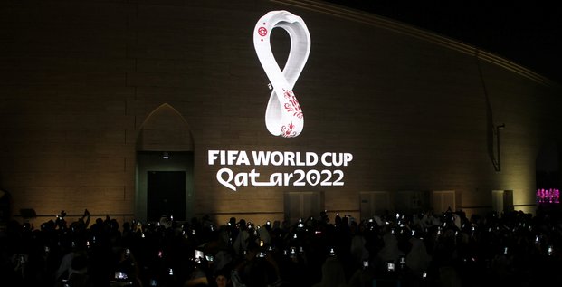 Le logo de la coupe du monde de foot a doha, au qatar