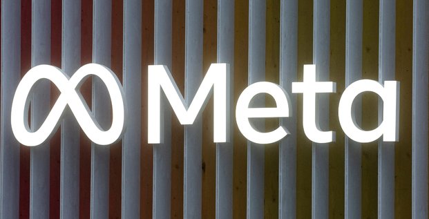 Le logo de meta platforms est vu a davos
