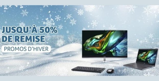 Acer : jusqu’à 50% de réduction sur les PC portables pour les promos d’hiver