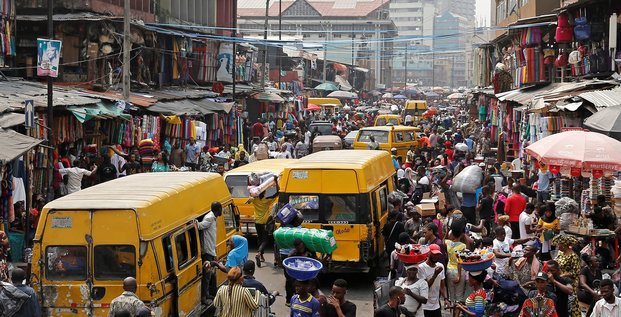 Nigeria Nigéria Lagos population démographie foule commerce trafic routes circulation Afrique
