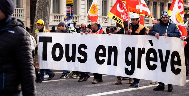 grève, manifestation, Toulouse, réforme des retraites 19 janvier