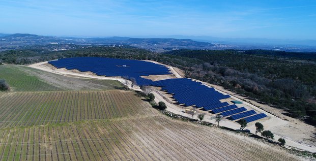 Centrale photovoltaïque Soleil de Gaujac, au nord de Nîmes, développée par VSB Energies Nouvelles.
