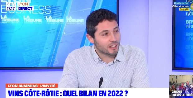 BFM Lyon Business Miachaël Gerin syndicat Côte-Rôtie