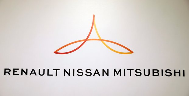 Le logo de l'alliance renault-nissan-mitsubishi