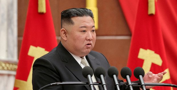 Le dirigeant de la coree du nord, kim jong-un a pyongyang