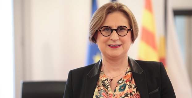 Hermeline Malherbe, présidente (PS) du Conseil départemental des Pyrénées-Orientales