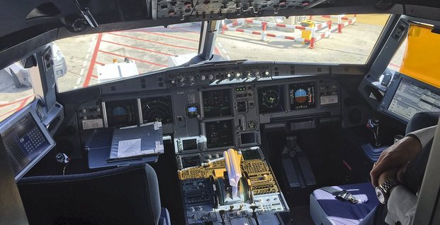 Cockpit 4U9525 (Crash A320) cockpit de l'avion qui a effectué le vol 4U9525