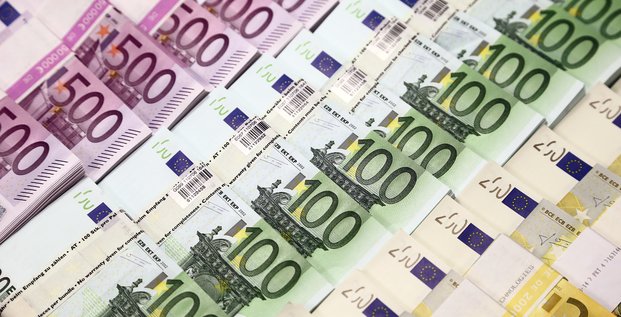 Des billets en euros a la banque nationale croate a zagreb