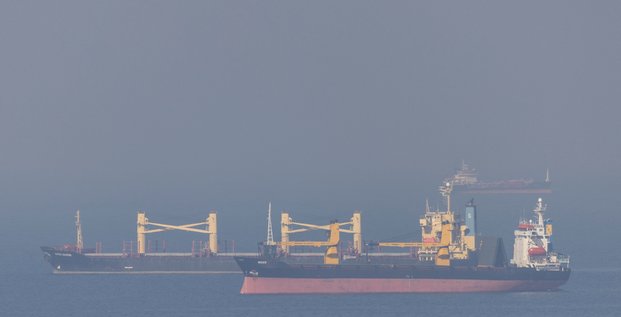 Un cargo transportant des cereales, en mer noire, pres d'istanbul. /photo prise le 2 novembre 2022/reuters/umit bektas