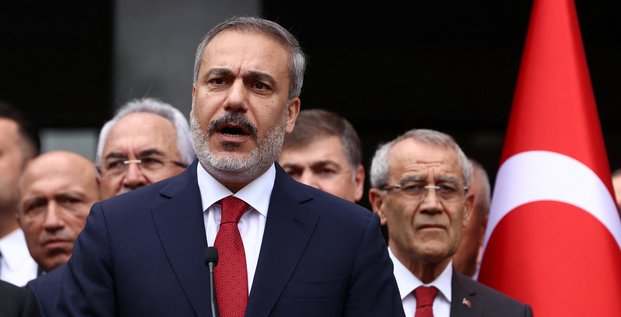 Le nouveau ministre turc des affaires etrangeres hakan fidan a ankara, en turquie