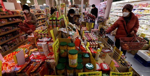 Les acheteurs a tokyo, au japon