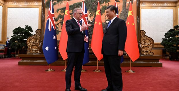 Le premier ministre australien anthony albanese rencontre le president chinois xi jinping