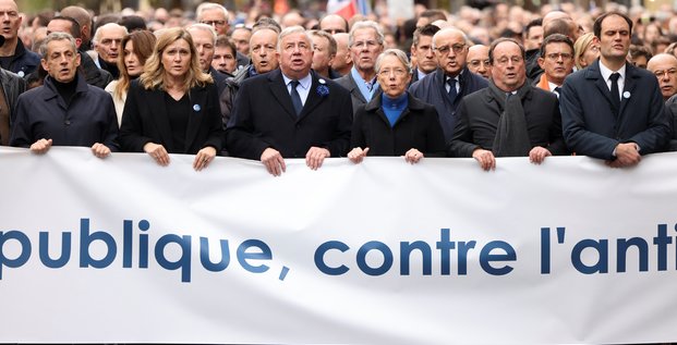 Marche contre l'antisemitisme a paris