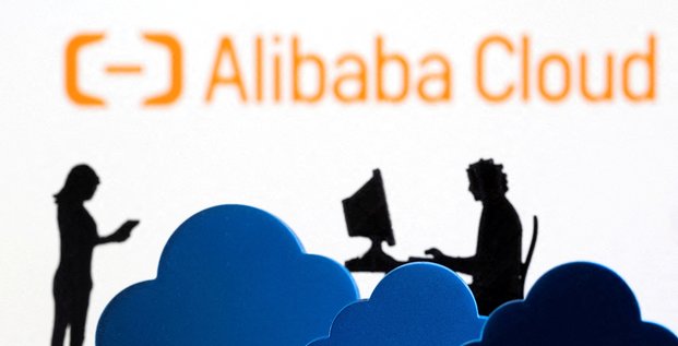 Illustration du le logo alibaba cloud. /illustration diffusee le 8 fevrier 2022/ reuters/dado ruvic
