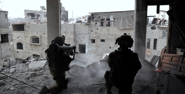 Des soldats israeliens participant a une operation militaire a gaza