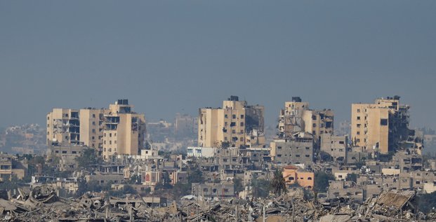 Immeubles detruits a gaza