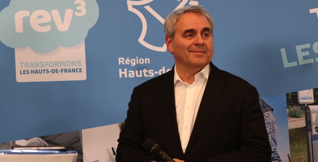 Xavier Bertrand, président de la Région Hauts-de-France, lors du forum Transformons la France le 27 novembre 2023.