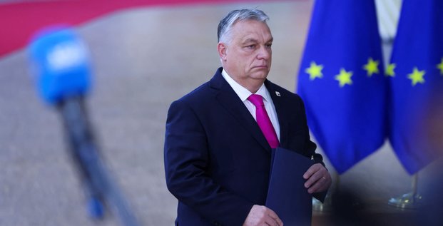 Le premier ministre hongrois viktor orban lors d'un sommet des dirigeants de l'ue a bruxelles