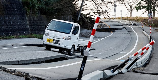 Consequences du tremblement de terre qui a frappe le japon, a wajima