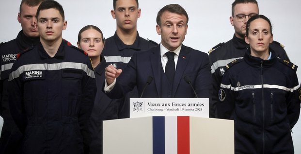 Emmanuel Macron voeux armée 2024