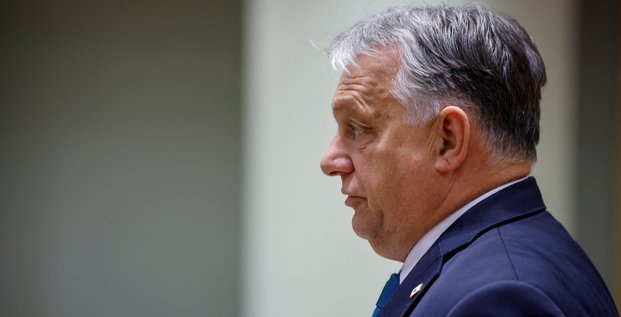 Le premier ministre hongrois viktor orban lors d'un sommet des dirigeants de l'ue