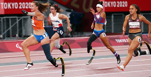 Finale du 100 mètres féminin des Jeux paralympiques de Tokyo, le 3 septembre 2021.