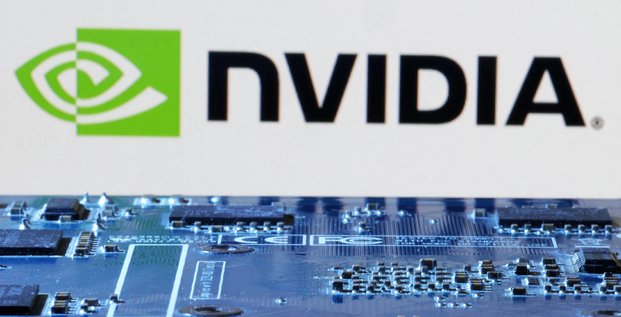 Photo d'illustration du logo du fabricant de semi-conducteurs nvidia