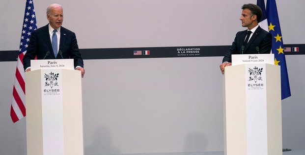Biden et Macron le 8 juin 2024