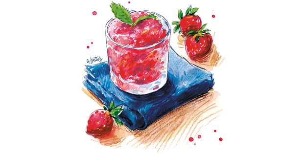 La recette de la semaine : le granité de fraises